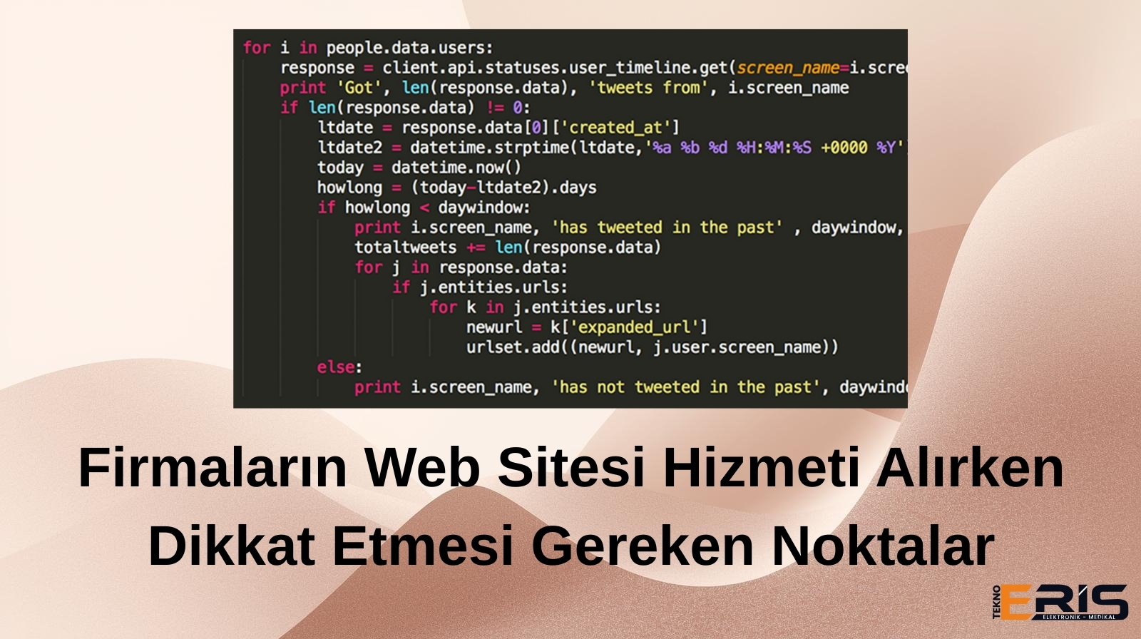 Web Sitesi Hizmeti Alırken Dikkat Etmesi Gereken Noktalar SEO Description